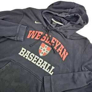 Nike SB Icon Hoodie Wesleyan University Baseball Cardinal Shield Swoosh Logo XXL